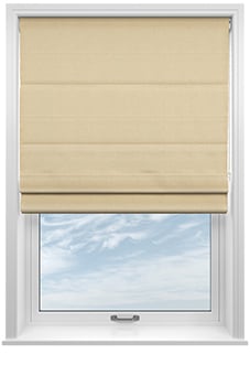 Astoria, Buttermilk - Twist&Fit Roman Blind